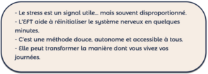 L'EFT pour gérer le stress