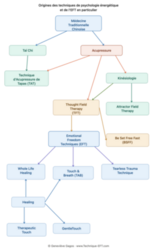 Origines des techniques de psychologie énergétique comme l’EFT, la TFT utilisant la kinésiologie appliquée et les énergies subtiles du corps.